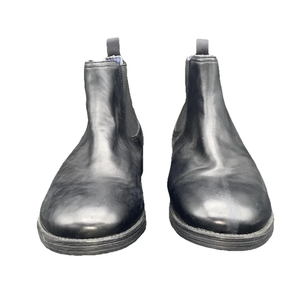 Gordon‎ Rush Men's Cardiff Black Leather Chelsea Boots NIB Sz US 11 $245 Retail